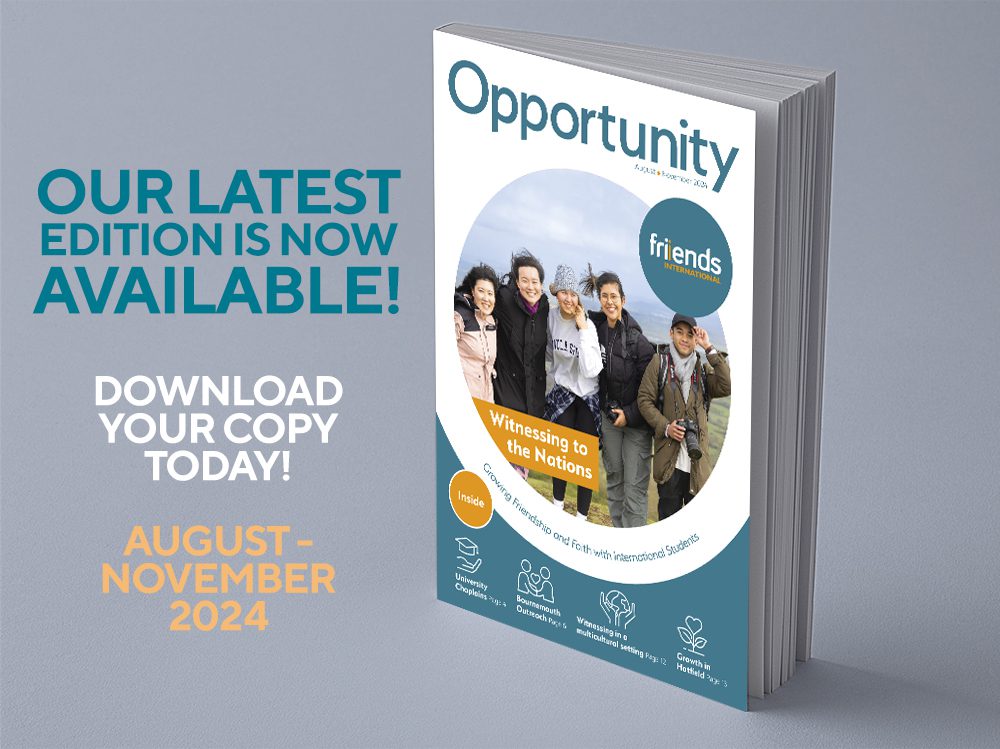 Read more about the article New Friends International Newsletter & Prayer Diary (Opportunity Magazine)