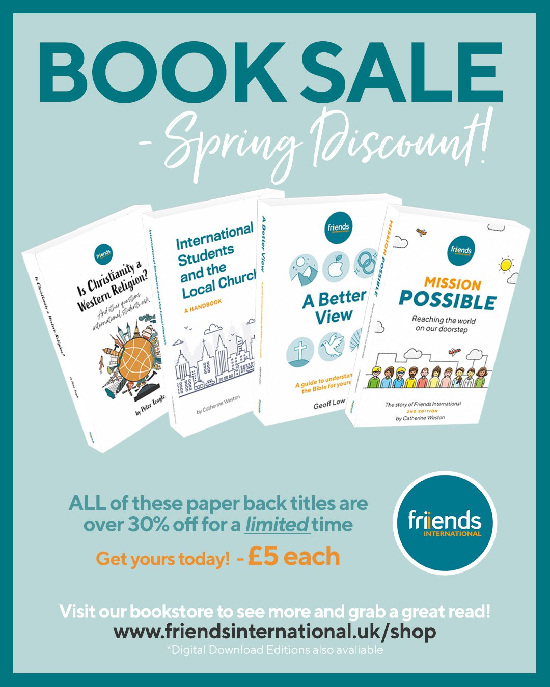 Read more about the article SPRING BOOK SALE!