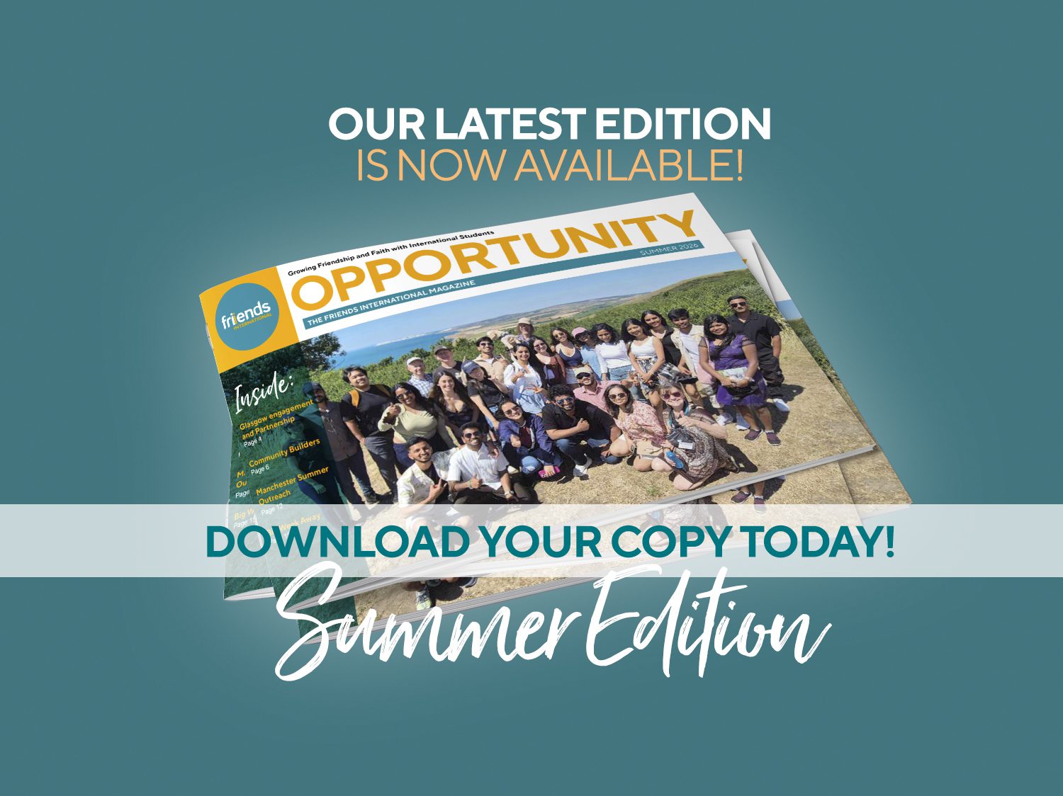 Read more about the article Opportunity Magazine (Summer Edition) [August – November]