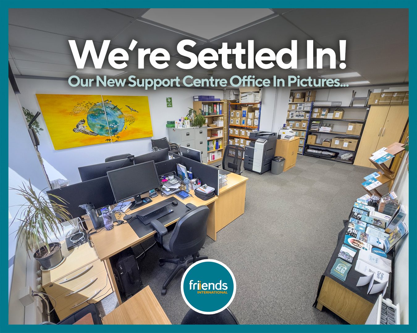 Read more about the article Settled In – Our New Support Centre Office In Pictures
